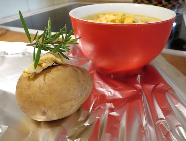 Kräuterbutter als Fondue Beilagen