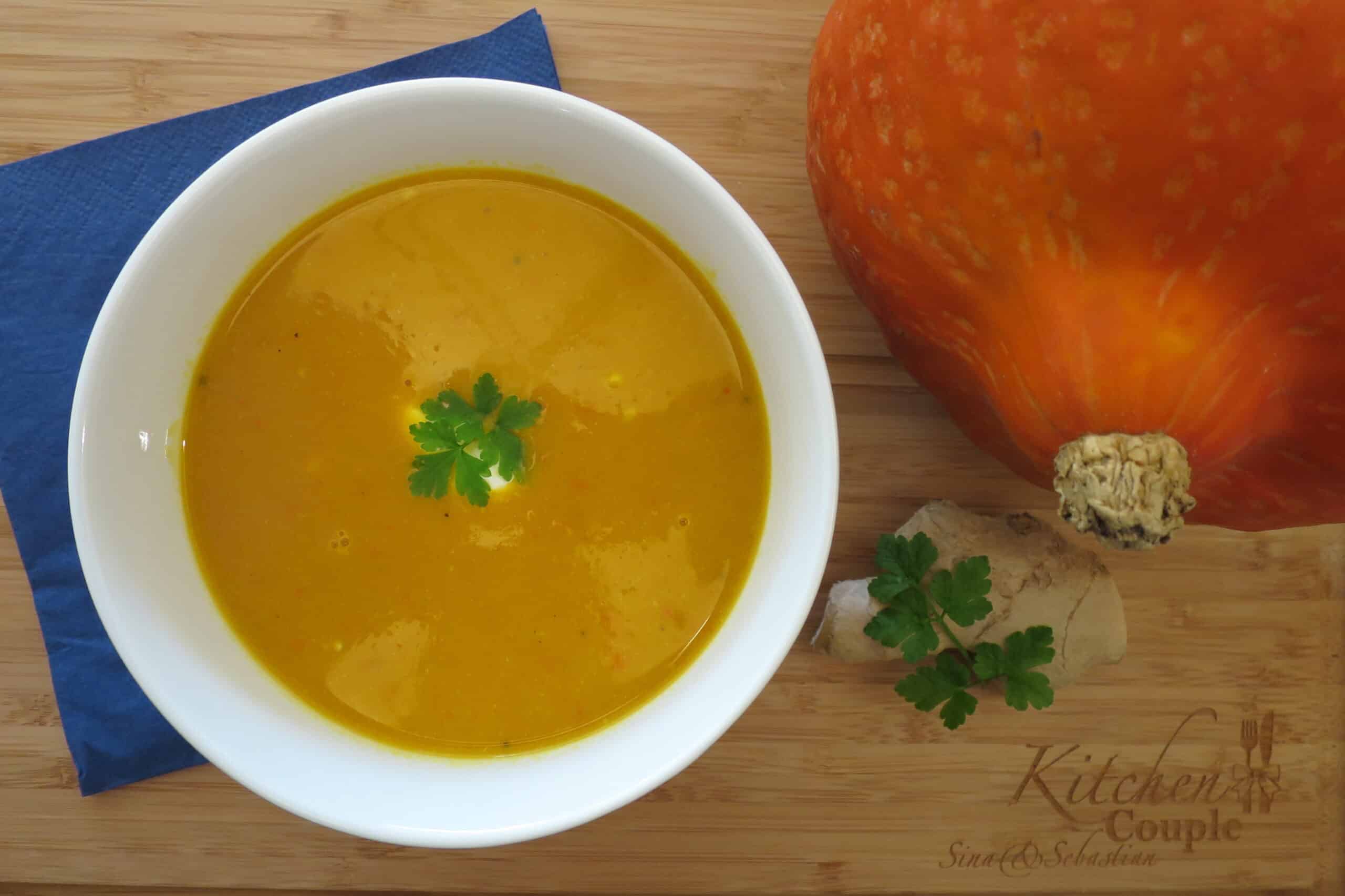 Kürbissuppe mit Kokos
