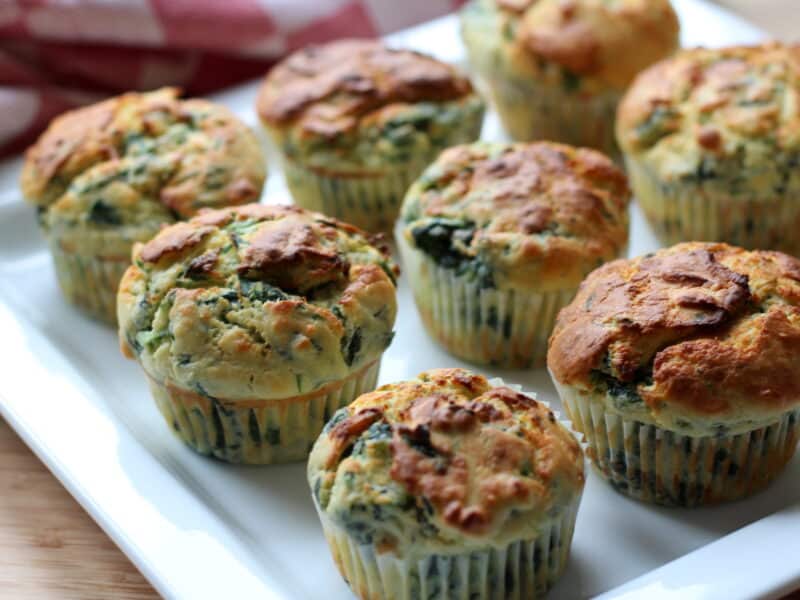 Ricotta-Spinat Muffins
